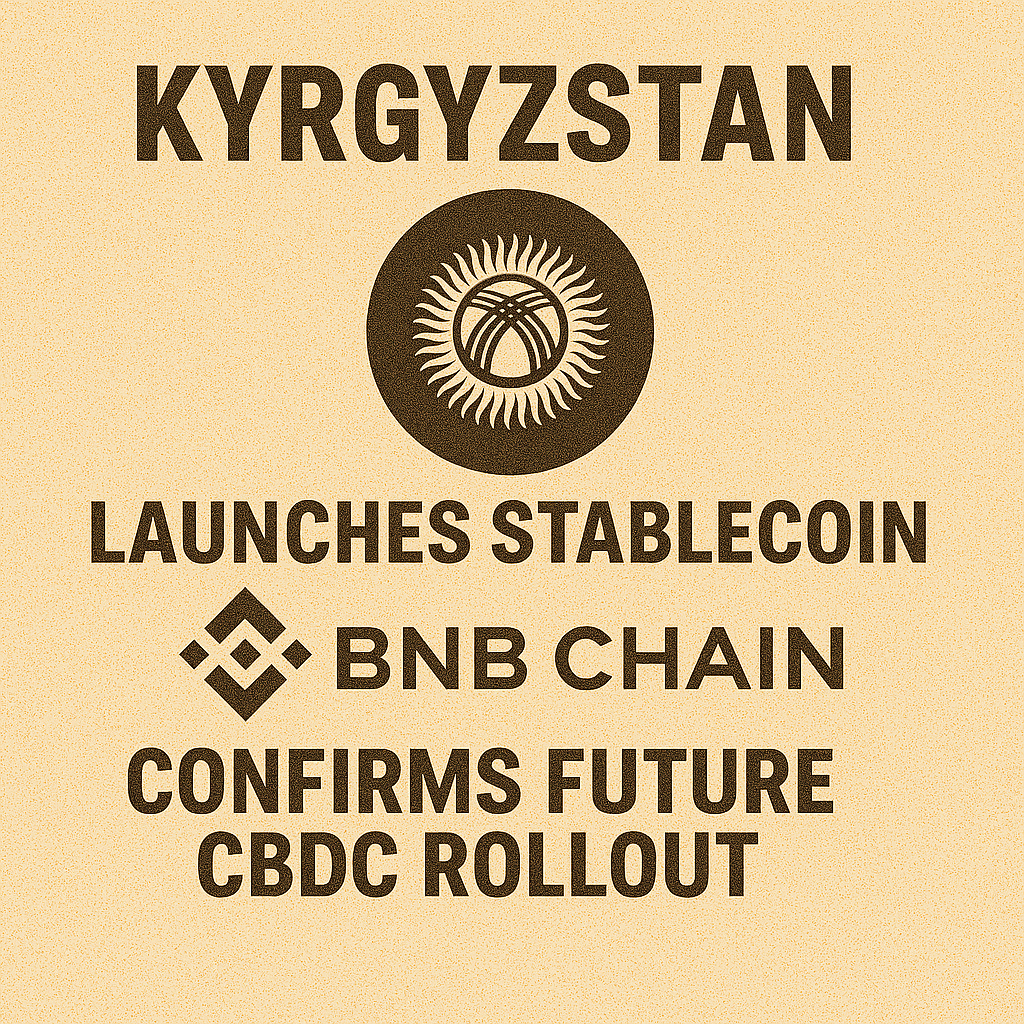Kyrgyzstan launches stablecoin on BNB Chain, confirms future CBDC rollout